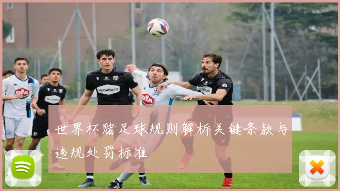 世界杯赌足球规则解析关键条款与违规处罚标准